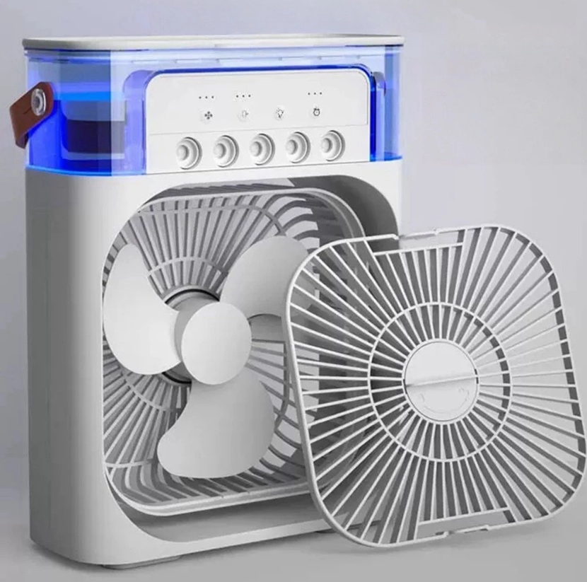 Mini Ventilador e Climatizador Portátil com LED