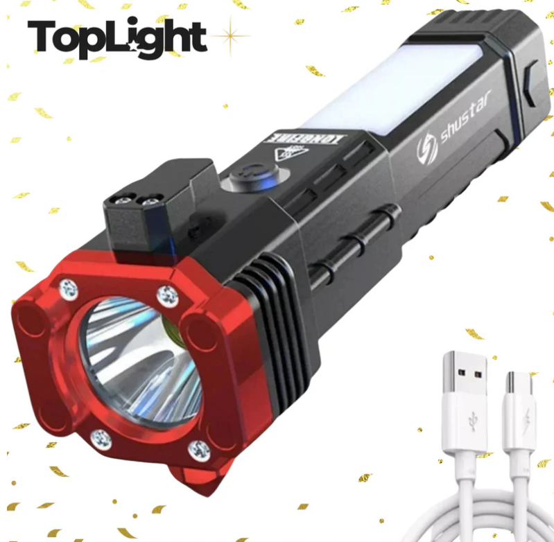 Lanterna Tática Indestrutível 4 em 1 - Ultra Potência - ENTREGA EXPRESSA