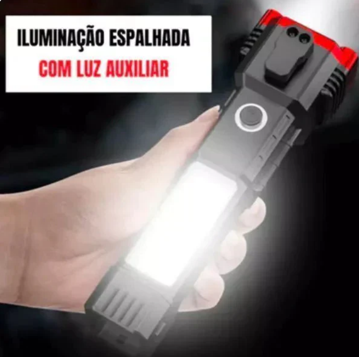 Lanterna Tática Indestrutível 4 em 1 - Ultra Potência - ENTREGA EXPRESSA