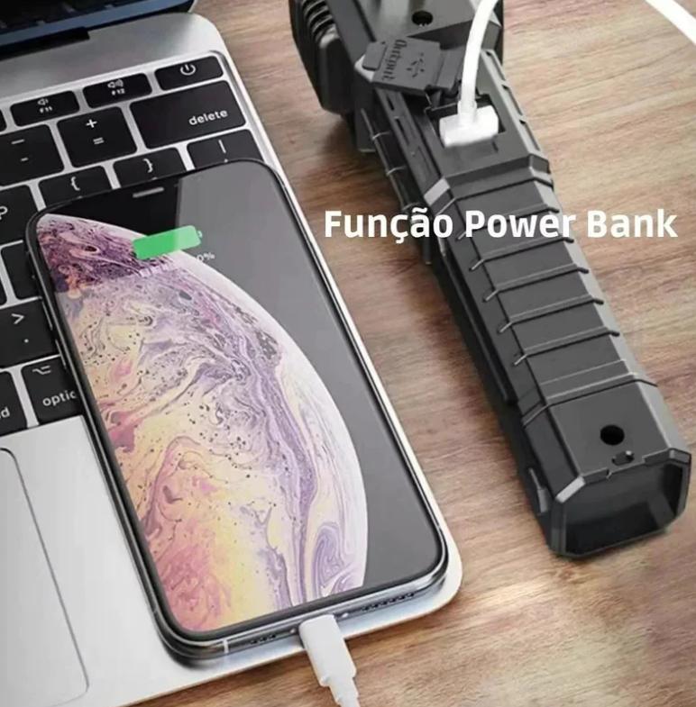 Lanterna Tática Indestrutível 4 em 1 - Ultra Potência - ENTREGA EXPRESSA