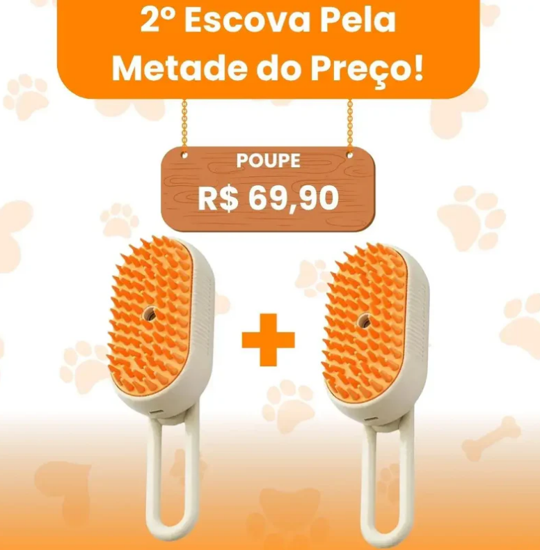 Escova a Vapor Removedora de Pelos 3 em 1 (Leia a Descrição)