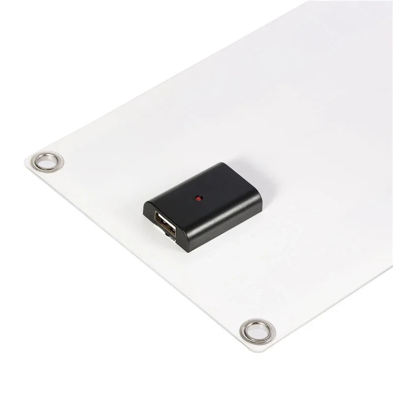 Painel solar 20W portátil com entrada USB a prova d'agua