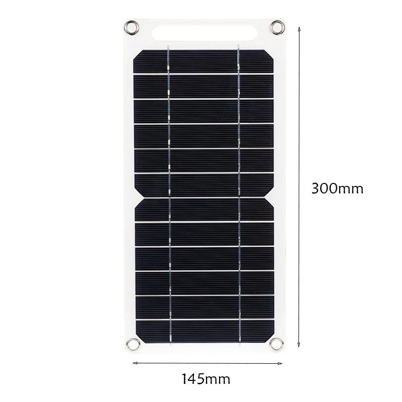 Painel solar 20W portátil com entrada USB a prova d'agua